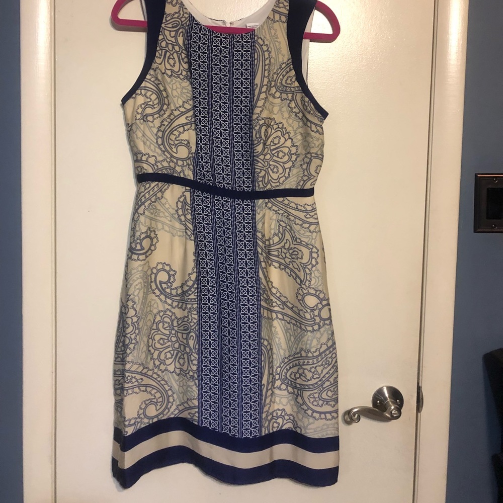 Purple and cream Pattern Dress